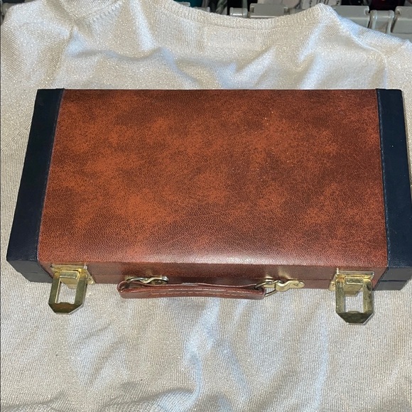 Black and White Board Game Set with Chess Checkers and Backgammon - Picture 2 of 11